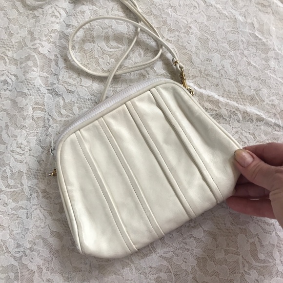 Vintage Mr Leather ivory white mini bag - Picture 2 of 3